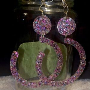 Resin handmade earrings